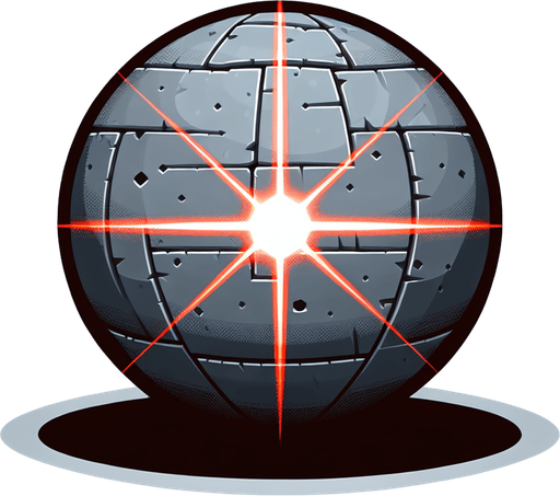 A laser.
Single Game Texture. In-Game asset. 2d. Blank background. High contrast. No shadows.