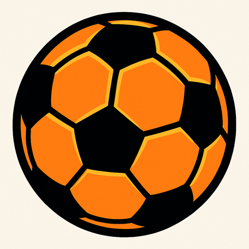 football ball.
In-Game asset.  2d.  High contrast.  No shadows