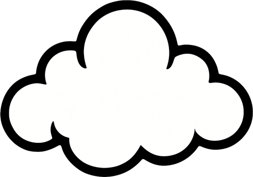 cloud.
In-Game asset.  2d.  High contrast.  No shadows