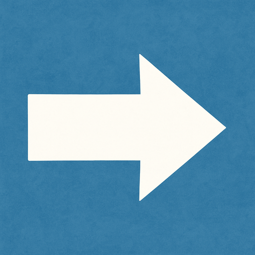 white arrow