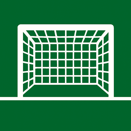 futbol kale çizgisi.
In-Game asset.  2d.  High contrast.  No shadows