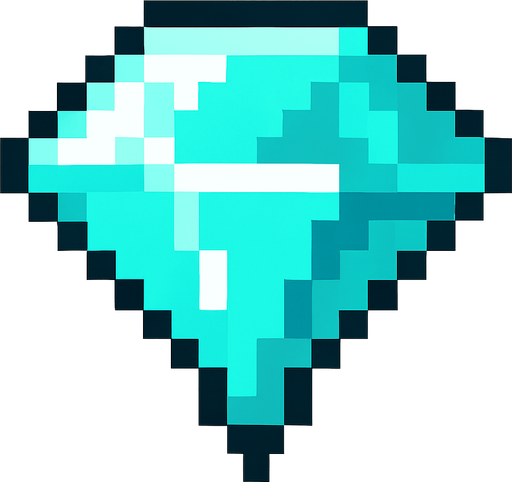 2d pixel bir elmas.
In-Game asset.  2d.  High contrast.  No shadows