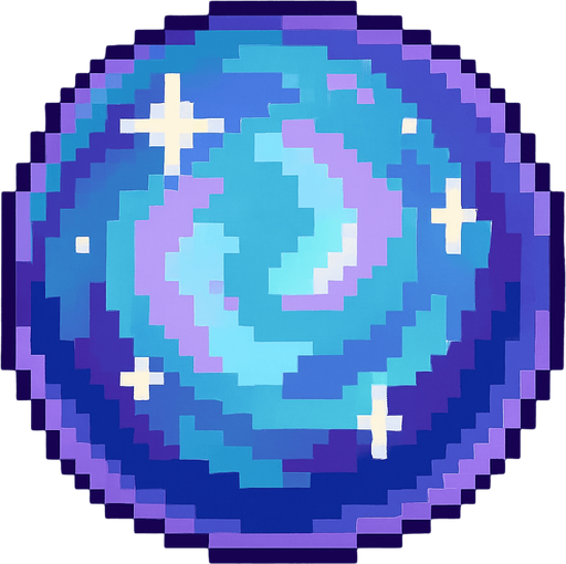 dream orb 2d pixel art.
In-Game asset.  2d.  High contrast.  No shadows