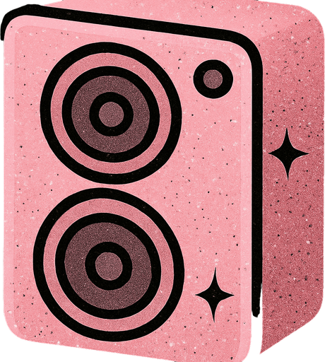 in Kawaii color light pink with black degraded and sparkle details of glitter black