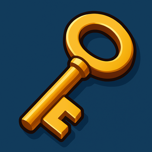 key.
In-Game asset.  High contrast.  No shadows. 3D