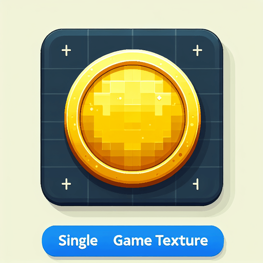 Altın 2d para düz renk.
Single Game Texture.  In-Game asset.  2d.  Blank background.  High contrast.  No shadows