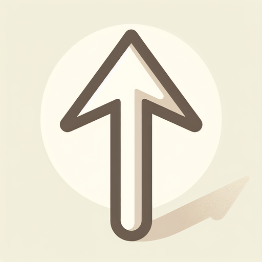 yukarı gösteren yön oku