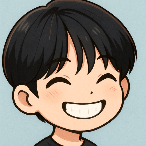 Make him in cartoon chibi style, retains key facial features like his heartfelt smile and expressive eyes that curve when he smiles