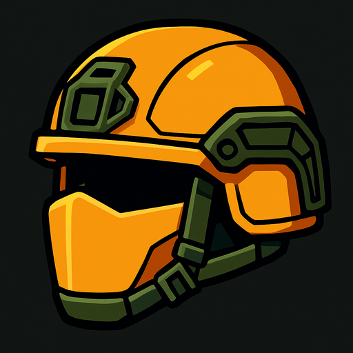 helmet look like soo good 
bullet proff.
In-Game asset.  2d.  High contrast.  No shadows