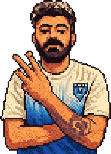 retro pixel style