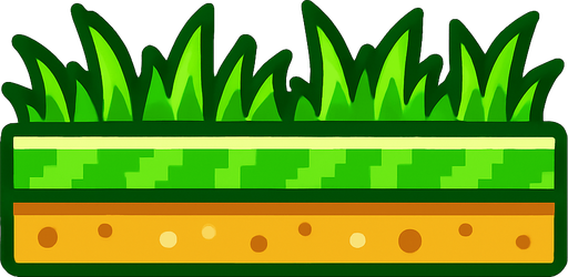 grass for a flappy bird game.
In-Game asset.  2d.  High contrast.  No shadows