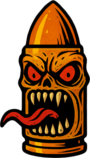 korkuç bir mermi.
In-Game asset.  2d.  High contrast.  No shadows
