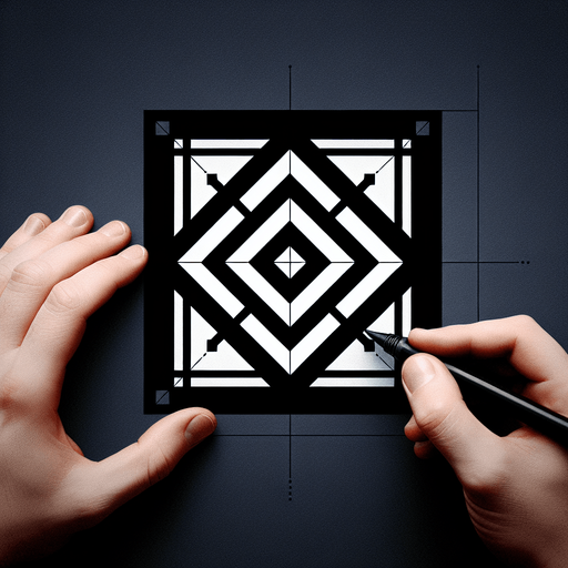 A square with a diamond pattern and a think blackborder.
Single Game Texture. In-Game asset. 2d. Blank background. High contrast. No shadows.