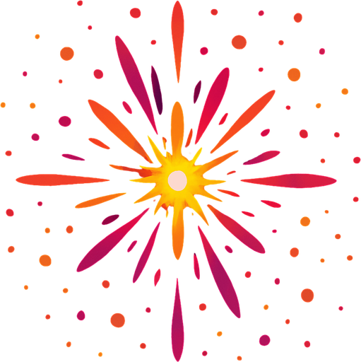 rare Bloom Burst Particle top view.
In-Game asset.  2d.  High contrast.  No shadows