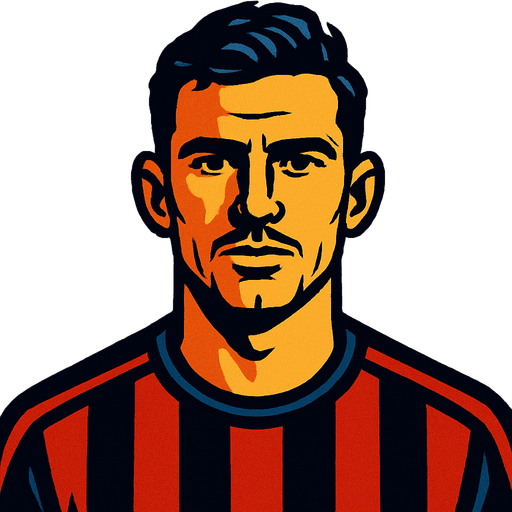 football player portre.
In-Game asset.  2d.  High contrast.  No shadows