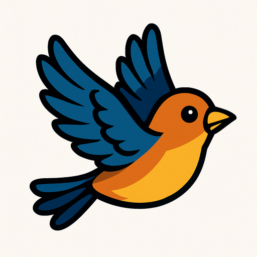 uçan kuş.
In-Game asset.  2d.  High contrast.  No shadows