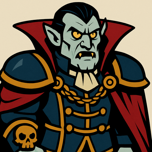 big dracula baron.
In-Game asset.  2d.  High contrast.  No shadows