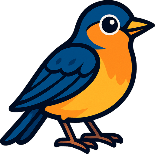 kuş.
In-Game asset.  2d.  High contrast.  No shadows