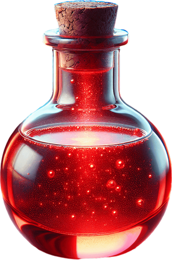 red potion
red potion, no background