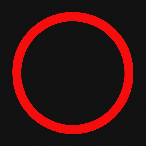 daire kırmıza alan.
In-Game asset.  2d.  High contrast.  No shadows