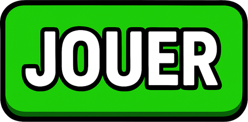 JOUER GREEN BUTTON.
In-Game asset.  2d.  High contrast.  No shadows