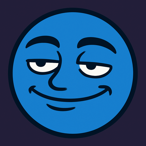meme chill guy face.
In-Game asset.  2d.  High contrast.  No shadows