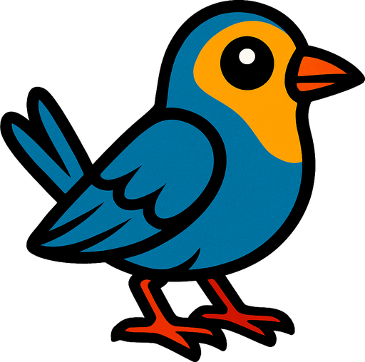 Bird.
In-Game asset.  2d.  High contrast.  No shadows