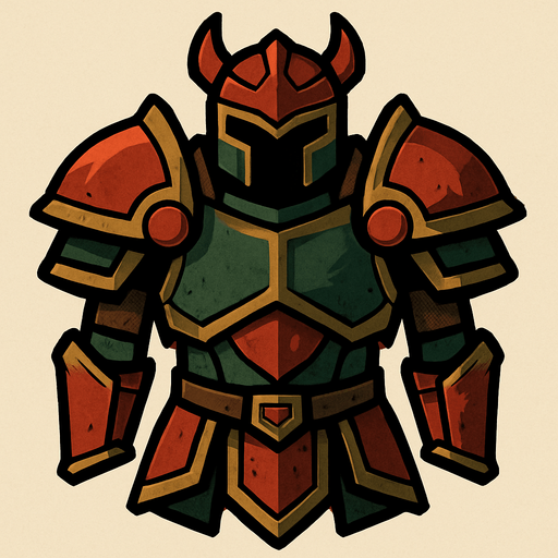 Savaş Zırhı.
In-Game asset.  2d.  High contrast.  No shadows