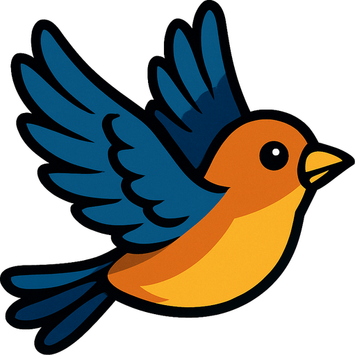 uçan kuş.
In-Game asset.  2d.  High contrast.  No shadows