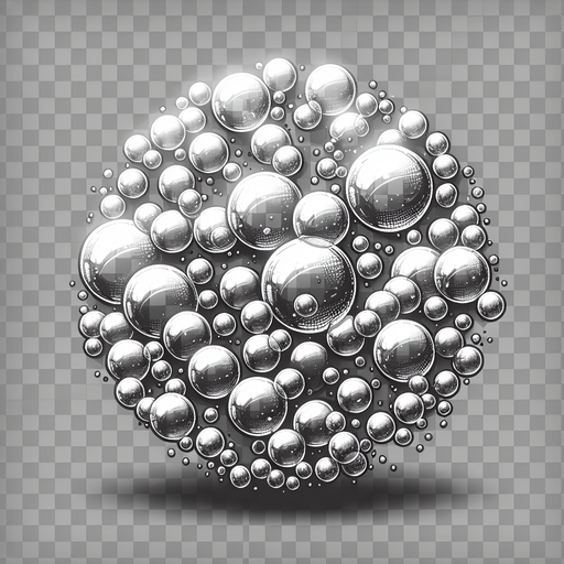 Bubbles.
Single Game Texture.  In-Game asset.  2d.  Blank background.  High contrast.  No shadows