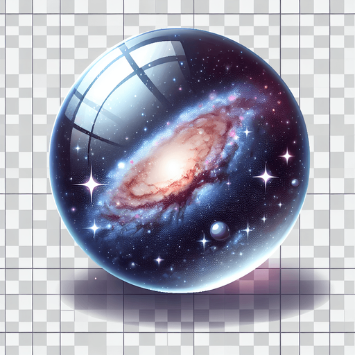 Una esfera con la via láctea.
Single Game Texture.  In-Game asset.  2d.  Blank background.  High contrast.  No shadows