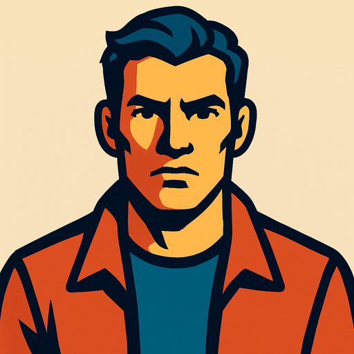 Bir insan.
In-Game asset.  2d.  High contrast.  No shadows