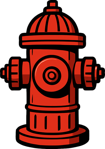 Fire hydrant.
In-Game asset.  2d.  High contrast.  No shadows