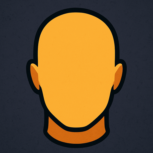 make a just face witout eyes and eyebrows and hairs and nose and mouth.
In-Game asset.  2d.  High contrast.  No shadows