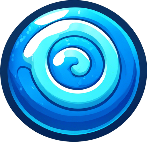 Blue circular candy