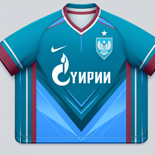 ЛОГОТИП НА ИГРОКЕ СВЕРХУ ФУТБОЛЬНОГО КЛУБА ЗЕНИТ.
Single Game Texture. In-Game asset. 2d. Blank background. High contrast. No shadows.