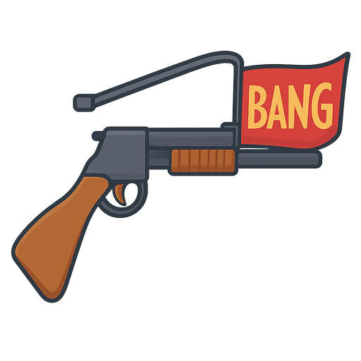 Gun BB gun. No background. Transparent background. Blank background. No shadows. 2d. In-Game asset. flat