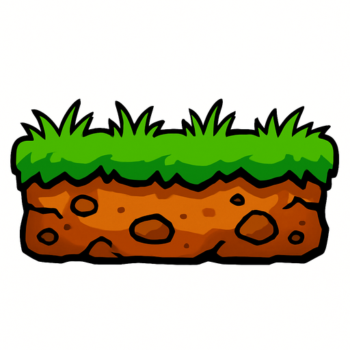 ground.
In-Game asset.  2d.  High contrast.  No shadows