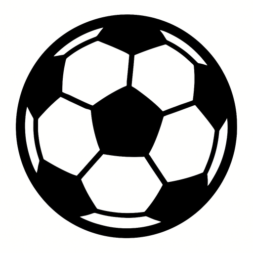 futbol topu.
In-Game asset.  2d.  High contrast.  No shadows
