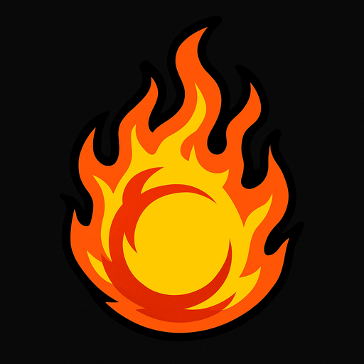 Fireball.
In-Game asset.  2d.  High contrast.  No shadows