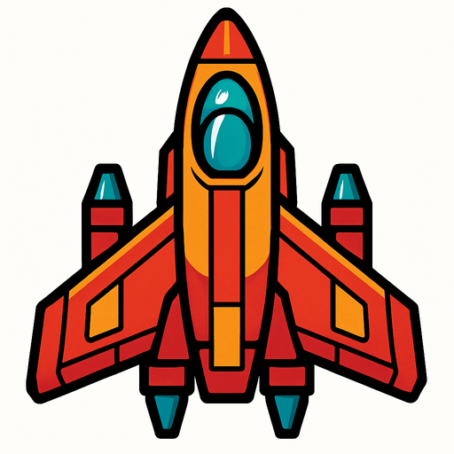 Nave espacial 2d, mirada cenital.
In-Game asset.  2d.  High contrast.  No shadows