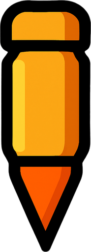 bullet pointing down.
In-Game asset.  2d.  High contrast.  No shadows