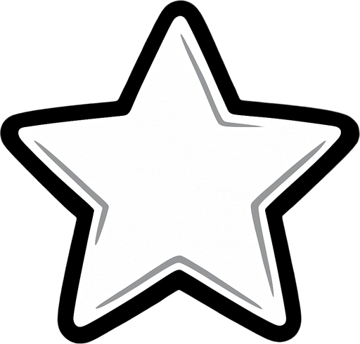 beyaz renkli yıldız.
In-Game asset.  2d.  High contrast.  No shadows