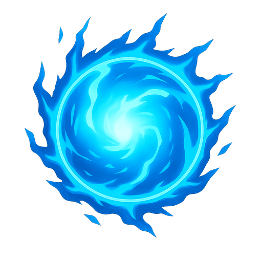 Energy ball.
Single Game Texture.  In-Game asset.  2d.  Blank background.  High contrast.  No shadows