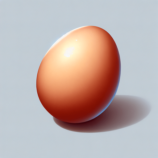 egg. Single Game Texture. In-Game asset. 2d. Blank background. High contrast. No shadows.