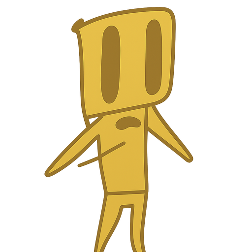 A zombie with long eyes but everything is golden. No background. Transparent background. Blank background. No shadows. 2d. In-Game asset. flat
