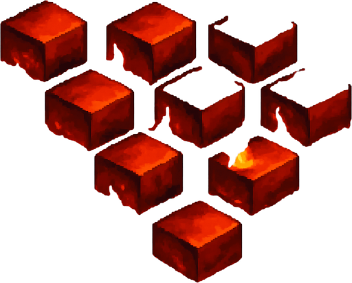 Agregale lava y fuego a esta textrua