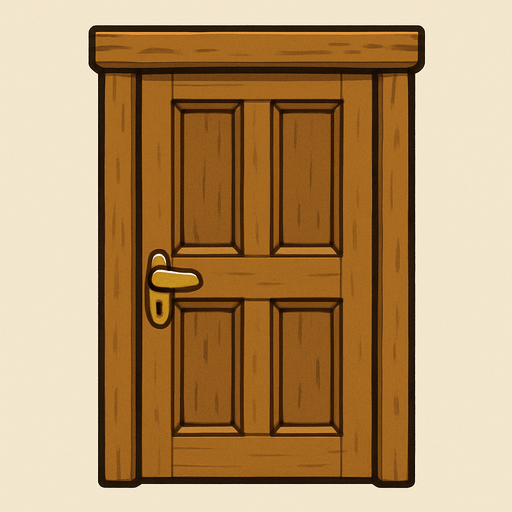 Door.
In-Game asset.  No shadows. 2d