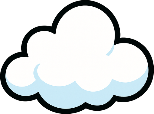 cloud.
In-Game asset.  2d.  High contrast.  No shadows
