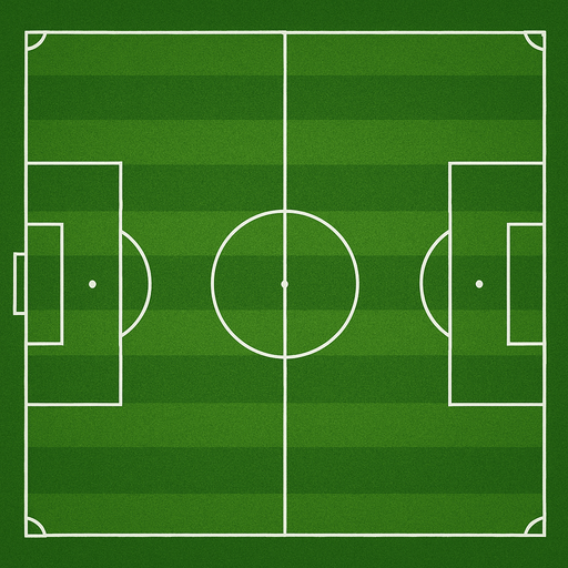 gerçek bir futbol sahası.
In-Game asset.  2d.  High contrast.  No shadows
